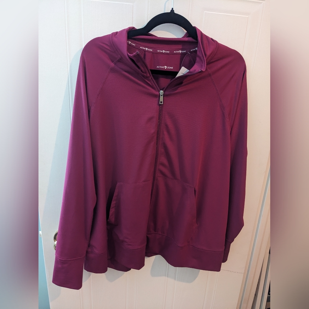 Penningtons Women's Magenta Zip-Up Jacket